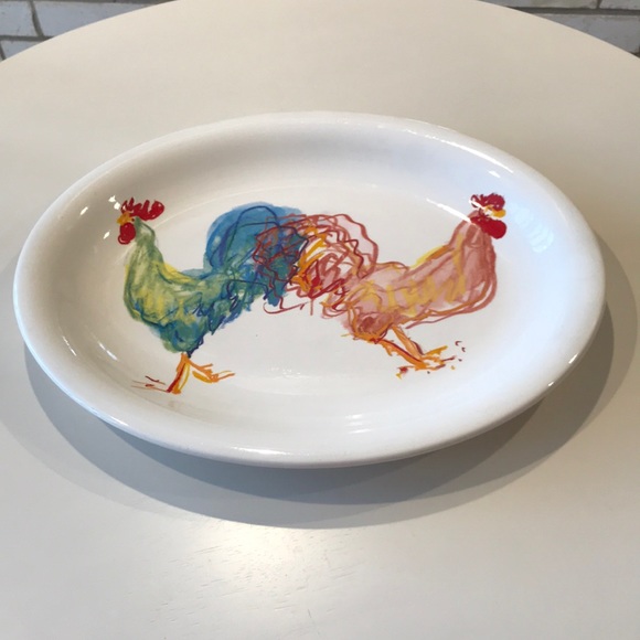 Roosters platter - Picture 1 of 2